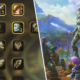 A split image: Left, showing new talent trees in WoW Forever. Right, showing the announcement key art, with several heroes standing atop a cliff.