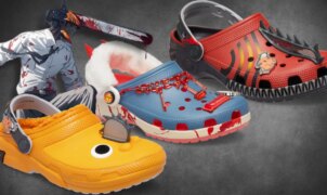 Crocs e Chainsaw Man se juntam em coleção com quatro Clogs e cinco Jibbitz