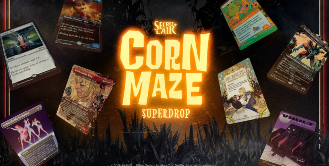 Secret Lair Corn Maze traz Labyrinth, KPop Demon Hunters e Marvel Zombies para Magic