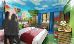 Minecraft World ganha hotel oficial e montanha-russa Escape the Nether em 2027