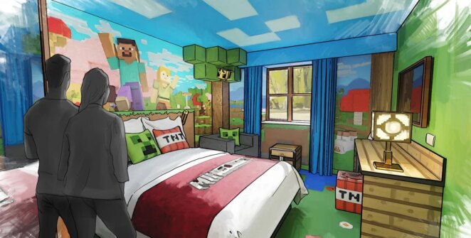 Minecraft World ganha hotel oficial e montanha-russa Escape the Nether em 2027