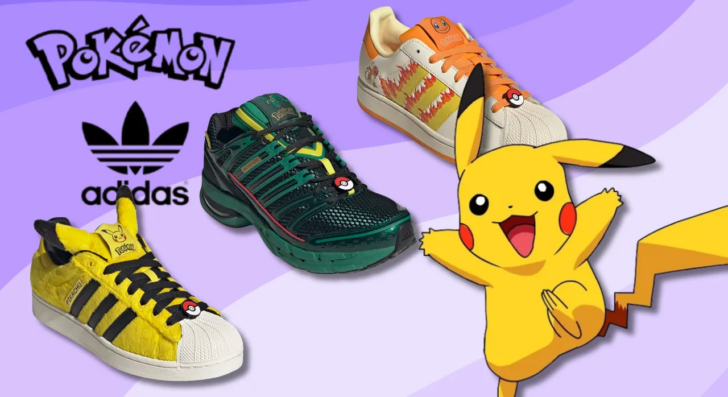 Coleção Pokémon x Adidas de 30 anos chega com mais de 10 tênis e preços de US$ 60 a US$ 180