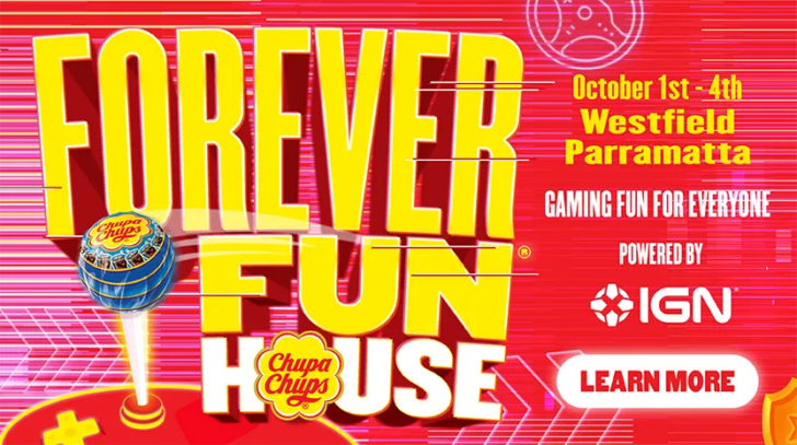 Chupa Chups e IGN Australia montam casa retrô com games grátis em Sydney