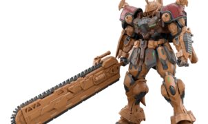 An HG 1/144 Bau Bahlam model kit standing in a neutral pose.