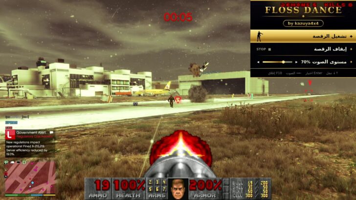 Mod insere Doom 2 dentro de GTA 5 e transforma Los Santos em campo de batalha demoníaco