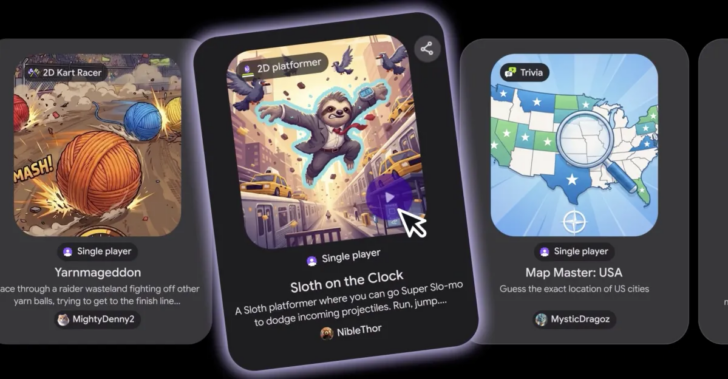 Google lança Playground, plataforma que cria jogos a partir de prompts de IA