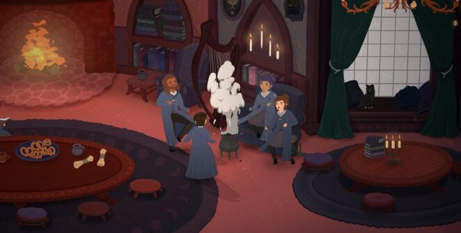 Sim de escola de magia mostra minigames de jardinagem mágica, poções e flauta em sete clipes