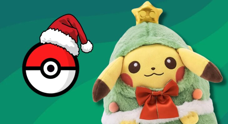 Pokémon anuncia pelúcias Holiday Helper com Pikachu de árvore de Natal e trenó do Clodsire