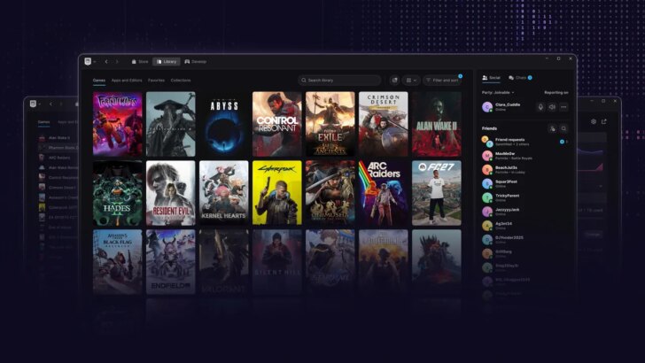 Epic Games lança novo launcher em preview com visual repensado